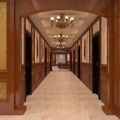 酒店走廊生态木装修案例